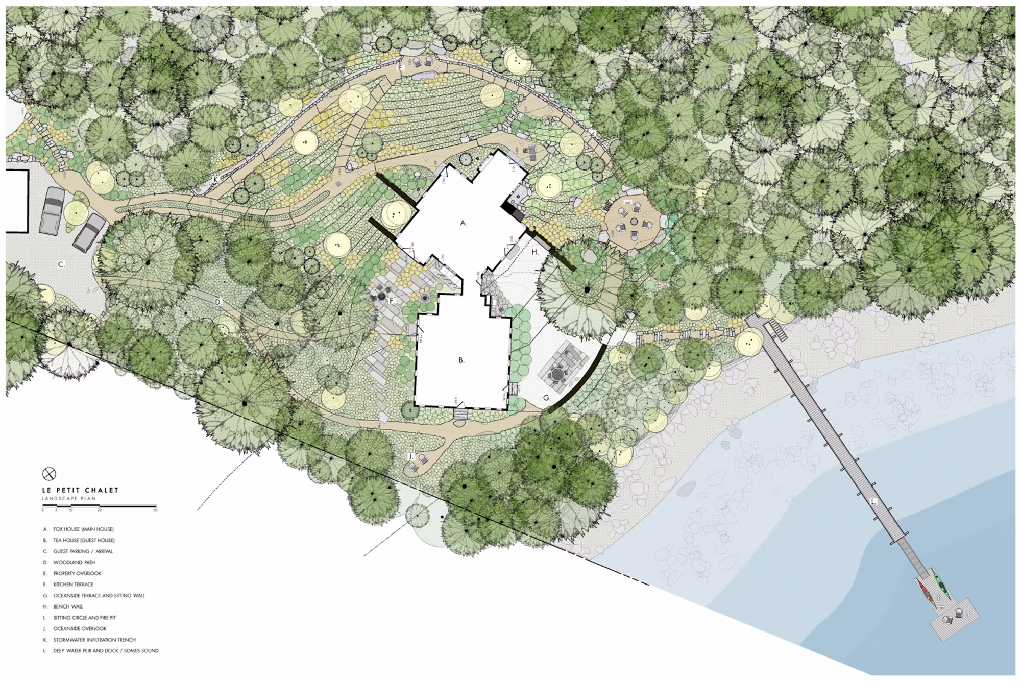 LE PETIT CHALET | COURTESY OF MATTHEW CUNNINGHAM LANDSCAPE DESIGN LLC