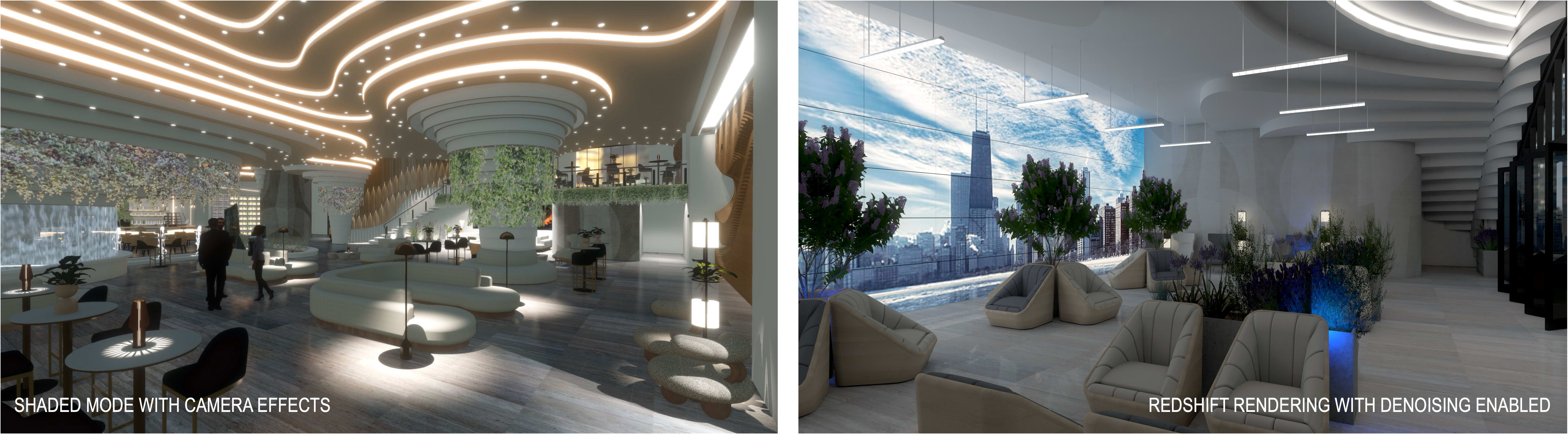 shaded render mode and redshift render mode